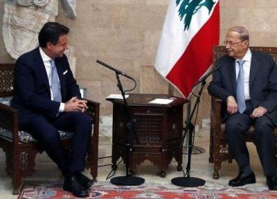 نخست وزیر ایتالیا با رئیس جمهور لبنان ملاقات کرد