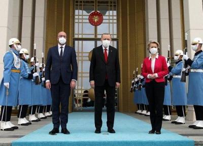 ورود دو مقام ارشد اتحادیه اروپا به آنکارا ، اردوغان استقبال کرد