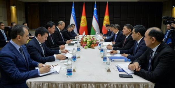 منظره همکاری های دوجانبه محور ملاقات نخست وزیران ازبکستان و قرقیزستان